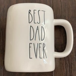 RAE DUNN ‘BEST DAD EVER’ MUG. NAVY INSIDE. NEW!